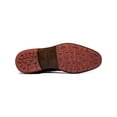 thumbnail image 3 of STACY ADAMS Mens Brown Textured Arch Support Pull Tab Goring Cushioned Removable Insole Kayden Round Toe Block Heel Leather Chelsea 7 M, 3 of 4