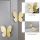thumbnail image 3 of 1 Pair of Butterfly Cabinet Knobs Drawer Pulls Modern Dresser Handle Furniture Hardware, 3 of 4