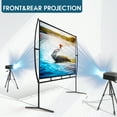 GT GETCO TECH 120 inch Projector Screen with Stand, Indoor Outdoor