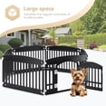 thumbnail image 3 of Parque infantil para perros Simple Deluxe, 24 ejercicios, 6 paneles con puerta, negro, 3 of 7