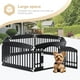thumbnail image 3 of Parque infantil para perros Simple Deluxe, 24 ejercicios, 6 paneles con puerta, negro, 3 of 7
