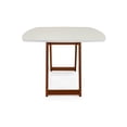 thumbnail image 4 of Herval 67" x 43" Rectangular Solid Wood Modern Dining Table in Oak, 4 of 8