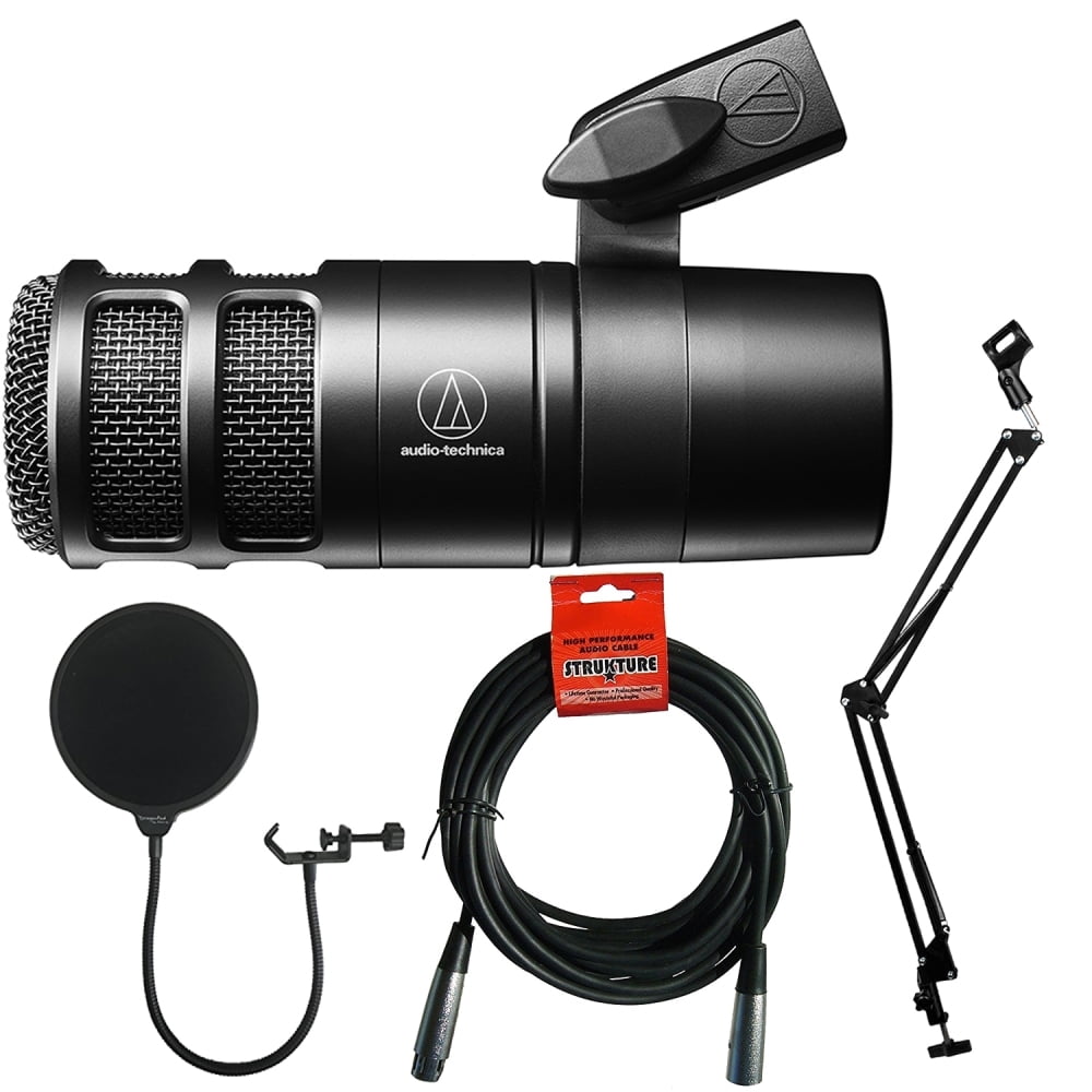 AudioTechnica AT2040 Dynamic Microphone Bundle with Pop filter