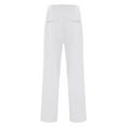 thumbnail image 4 of Aislor Men's Latin Ballroom Dance Pants Professional Jazz Modern Perfomance Trousers White L, 4 of 7