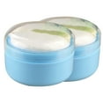 thumbnail image 1 of 2pcs Baby Powder Puff Box Useful Powder Puff Storage Case Infants Skin Care Powder Puff Box for Newborn Toddlers (Blue), 1 of 6