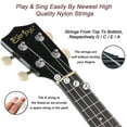 thumbnail image 4 of EVERJOYS 21" Soprano Ukulele Stringed Musical Instruments Beginner Kit w/ Free Online Lesson, Gig Bag, Strap, Digital Tuner, Spare String, Picks, Polishing Cloth, Rainbow Series, 4 of 10