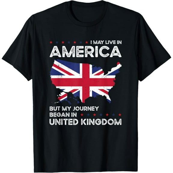 men and women can wear,British American Patriot USA Grown United Kingdom UK US Flag T-Shirt