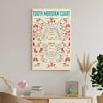 thumbnail image 7 of Meridian Tooth Chart Poster Dental Knowledge Canvas Painting Wall Art, 7 of 7