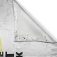 thumbnail image 3 of Ambesonne Wording Kitchen Curtains, Hard Work Words, 55"x39", Yellow Black White, 3 of 3