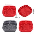 thumbnail image 4 of Yuarrent Bandeja de revestimiento de aire de silicona reutilizable, bandeja de almacenamiento plegable para freidora de aire, cesta de silicona Herramientas y accesorios para hornear rojo, 4 of 6