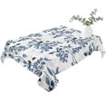 thumbnail image 2 of Blue Fruit Table Cloth Waterproof Tablecloths, Vintage Plant Nature Botanical Flower Floral Tablecloth Dining Table Cover for Kitchen Party Tabletop Outdoor, Rectangle Tablecloth 60x102 Inch, 2 of 9