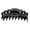 Black, variant on 4 inch Scalloped Jaw Clip with Holes-Red
