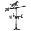 Whitehall Products 00074 30 in. Horse Accent Weathervane - Black