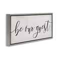 thumbnail image 3 of Stupell Industries Be Our Guest Script Inspirational Painting Gray Floater Framed Canvas Art Print Wall Art, 31 x 14, 3 of 9