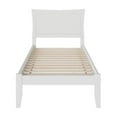 thumbnail image 3 of Leo & Lacey Solid Wood Twin Platform Bed with USB Charging Station in White, 3 of 4