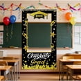 thumbnail image 4 of Graduation Decorations Class Of 2026 Graduation Party Photo Booth Prop Congrats Grad Background 2026 Gold And Black Grad Party Decor For High School College 70.9"X"39.4", 4 of 4