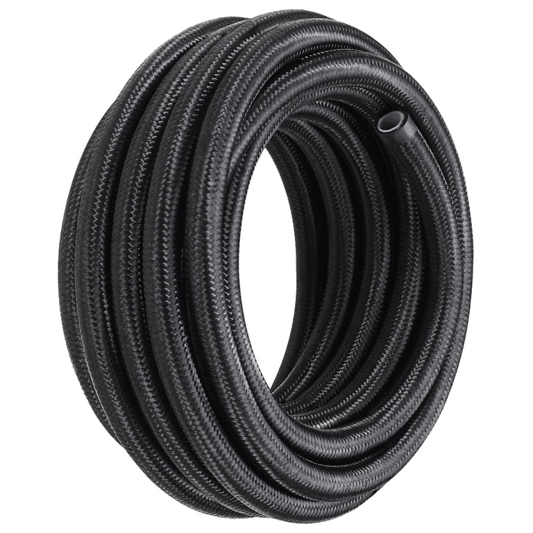 6AN (3/8) PTFE Fuel Hose Line E85 Nylon Braided- per foot