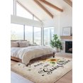 thumbnail image 2 of Sunflower Area Rug for Bedroom 2.7x5 Ft Bee Sunshine Farmhouse Vintage Old Newspaper Super Soft fuzzy Throw Rug Non-Slip Fluffy Plush Indoor Floor Carpet for Living Room Nursery Home Decor, 2 of 8