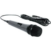 Singing Machine Unidirectional Dynamic Wired Microphone, SMM214, Black