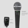 thumbnail image 3 of Microphone Dynamique, Microphone 2.4G avec Récepteur pour Karaoké, 3 of 7