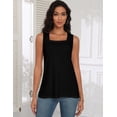 thumbnail image 5 of Zeagoo Womens Casual Tank Top Basic Solid Flowy Tank Tops Square Neck Sleeveless Lightweight Summer Tops, 5 of 6