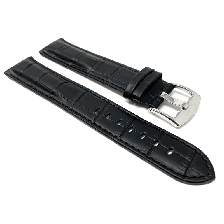 Bandini XXXL Black Triple Extra Long Leather Watch Bands for  display picture 3