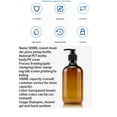 thumbnail image 2 of justharion 500ml Fluid Dispenser Bathroom Travel Portable Empty Bottle Refillable Container Countertop Washroom Dispensing Reusable Black Pump, 2 of 9