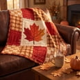 thumbnail image 2 of Halloween Sale Clearance!Fall Decorations for Home, Autumns Thanksgiving Flannel Throw Blanket 5 Cute Fall Patterns Plushs Blanket 70x100cm For Sofa Bed Camping Warm Light Weight Cover, 2 of 8