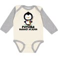 thumbnail image 3 of Inktastic Future Hockey Player Penguin Boys or Girls Long Sleeve Baby Bodysuit, 3 of 5