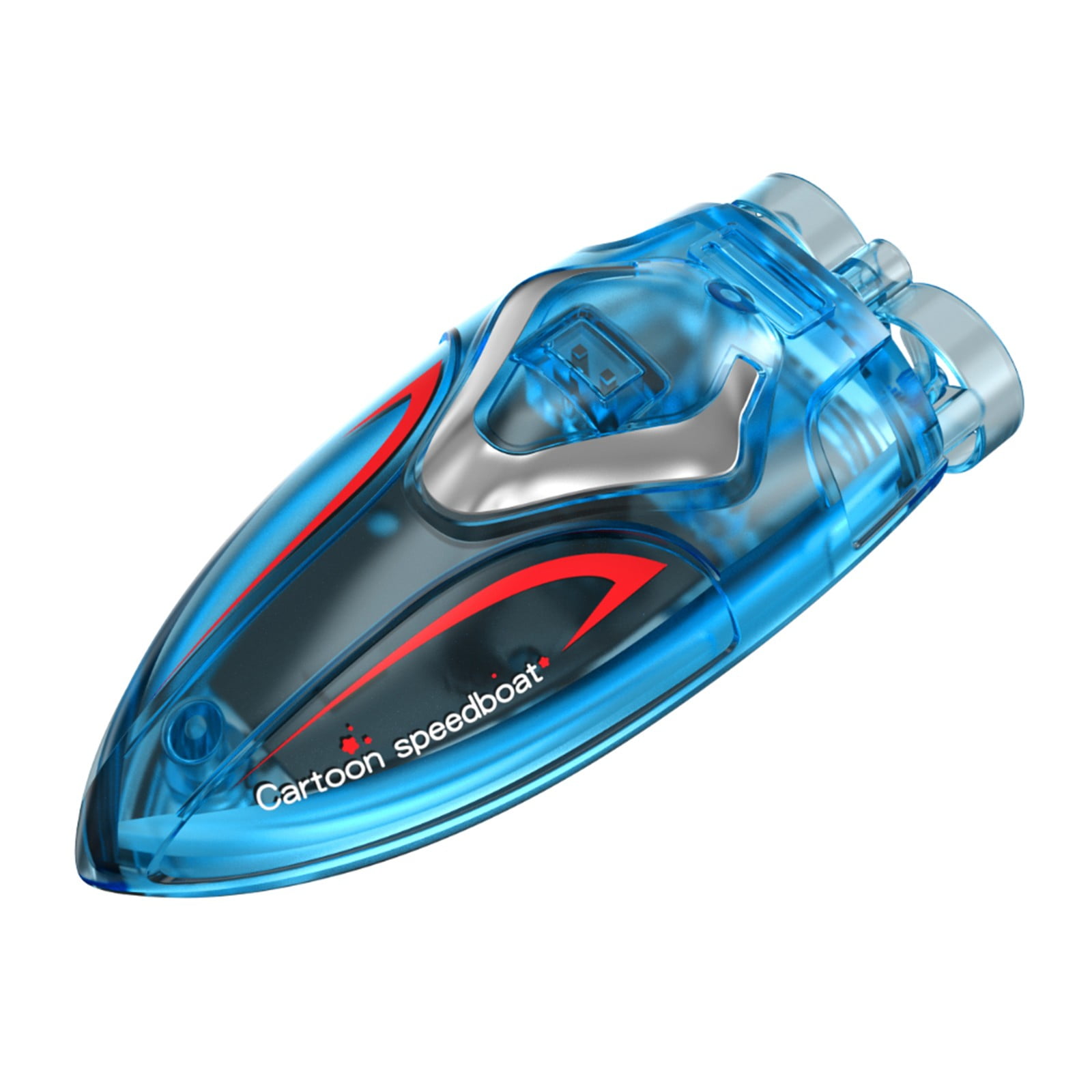 Mini Remote Control Boat Toys 2.4G High Speed RC Boat, Rechargeable Battery Powered RC Boat Fast Charging Play Time, Stunt Control Action RC Boat Indoor Pool Play Toys