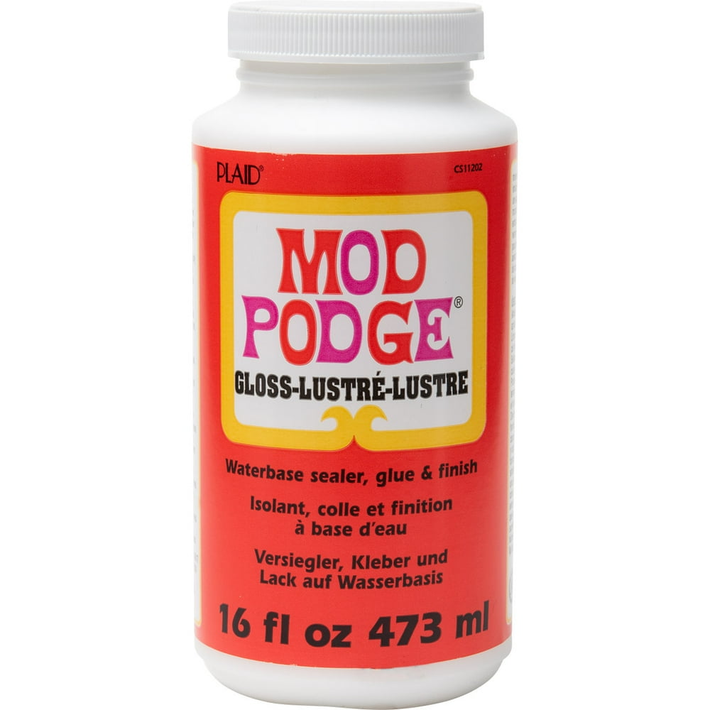 Mod Podge WMCS11202 Sealer, Glue, and Finish, Gloss Finish, Clear, 16