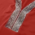 thumbnail image 6 of 2026 Womens Clothing under $5 asdoklhq Long Sleeve Shirts for Women,Women Autumn Deep V-Neck Solid Off-Shoulder Flare Sleeve Sequined Tops, 6 of 7