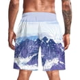 thumbnail image 3 of Men's Summer Casual Swim Trunks American Flag Beach Shorts, 3 of 4