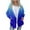 Blue, variant on Makaor Fleece Coats for Women Pockets Hooded Jacket Gradient Zipper Front Long Sleeve Outerwear Winter Warm Tops Clothes