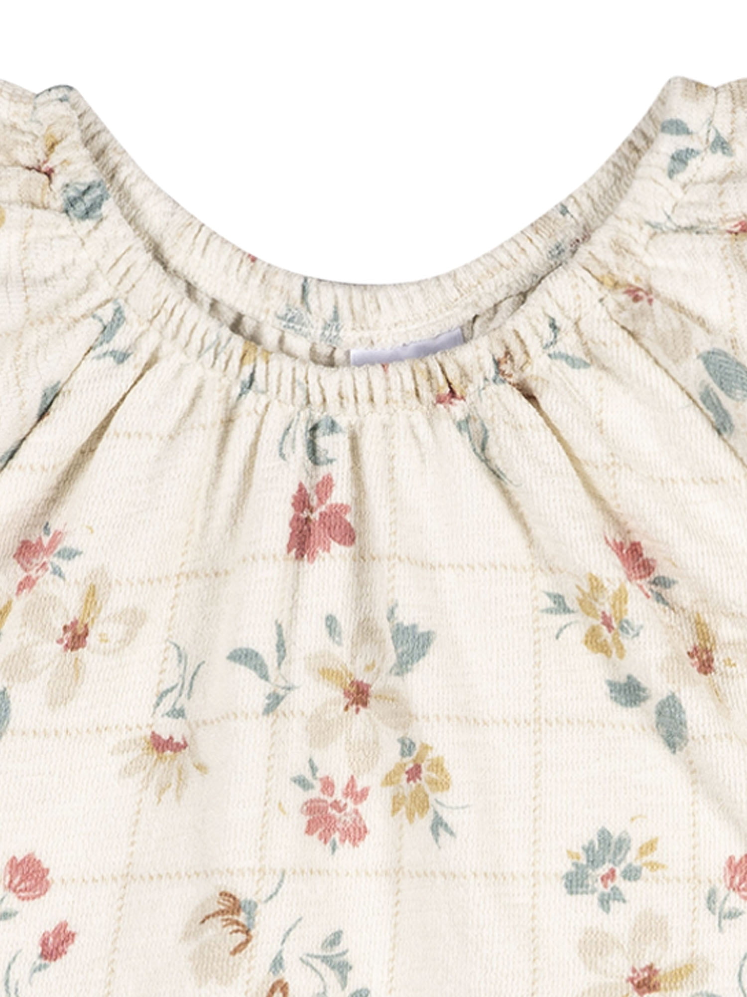 Modern Moments by Gerber Baby and Toddler Girl Organic Peplum Flutter Sleeve Top, Sizes 0/3 Months - 5T
