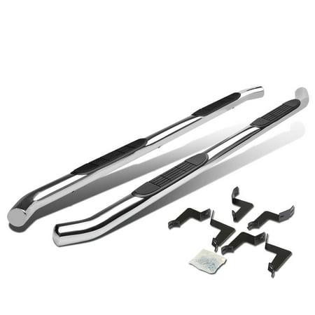 For 07-16 Toyota Tundra CrewMax Cab Stainless Steel 3" Side Step Nerf Bar Running Board Left+Right 08 09 10 11 12 13 14 15