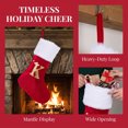 thumbnail image 4 of Unique Bargains Double Layer Modern Cozy Reindeer Christmas Stocking Letter K 18", 4 of 5