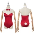 thumbnail image 5 of Pelucas de disfraz de Cosplay de Mikamo Neru de Game Blue Archive, mono de conejita roja para niñas, disfraces de Halloween para mujeres, traje de conejita, 5 of 5