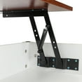 thumbnail image 6 of Lift Top Coffee Table Modern Furniture Hidden Compartment and Lift Tabletop with 3 Storage Shelves Brown White, 6 of 15