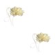 thumbnail image 4 of Gargantilla de flores Vintage Minnieouse para mujer collar francés elegante blanquecino 2Conjunto, 4 of 6