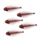 thumbnail image 2 of Kit de 5 señuelos de pesca blandos, herramientas de pesca para agua dulce, regalos prácticos y realistas. Rojo, 2 of 9