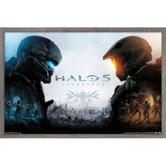 Halo 5 - Key Art Wall Poster, 14.725" x 22.375", Framed