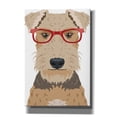 thumbnail image 1 of Epic Graffiti 'Airedale Terrier Wearing Hipster Glasses' by Olga and Alexey Drozdov, Canvas Wall Art, 18"x26", 1 of 2