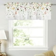thumbnail image 3 of Spring Summer Eucalyptus Leaf Kitchen Curtains Valances for Windows Sage Green Leaves Floral Valance Farmhouse Short Rod Pocket Window Curtain 1 Panel for Spring Window Treatment Decorations 54x18inch, 3 of 6