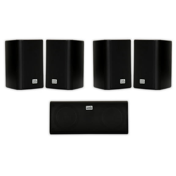 Acoustic Audio AA351B and AA35CB Indoor Speakers Home Theater 5 Speaker Set