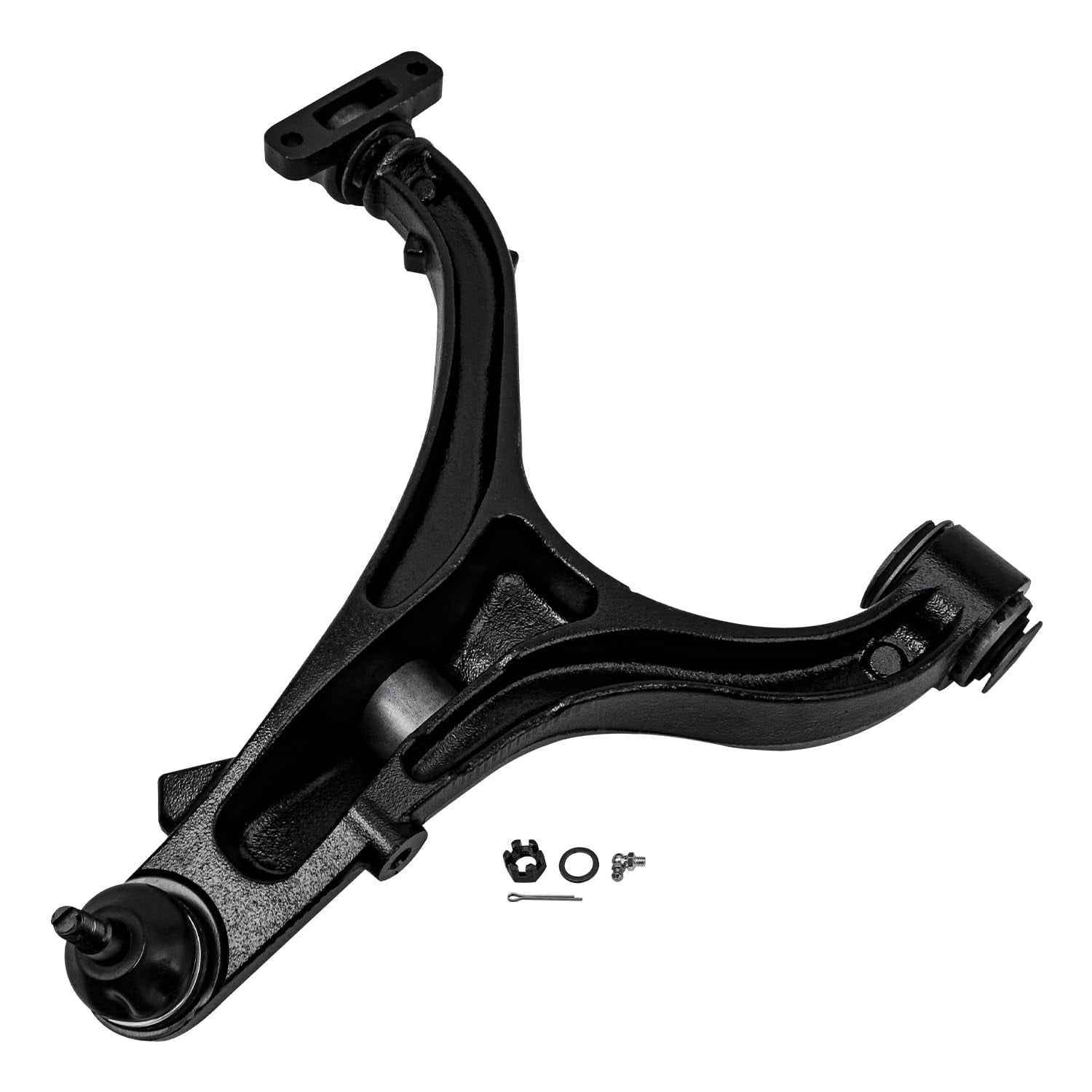 Detroit Axle - 2pc Front Lower Control Arms with Ball Joints for Jeep Grand Cherokee Commander 2005 2006 2007 2008 2009 2010 Lower Control Arms & Ball Joints Pair Set Assembly Replacement