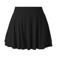 thumbnail image 6 of SAYOO Pleated Tennis Skirt for Women, High Waist  A-line Solid Color Culottes Sport Skirt, 6 of 8