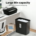 thumbnail image 4 of novodesk 8-Sheet Micro Cut Paper Shredder with 4 Gallons, Shreds Credit Card/Staple P-5 High Security for Home Office Use with Handle, Visual Window Wastebasket, 4 of 6