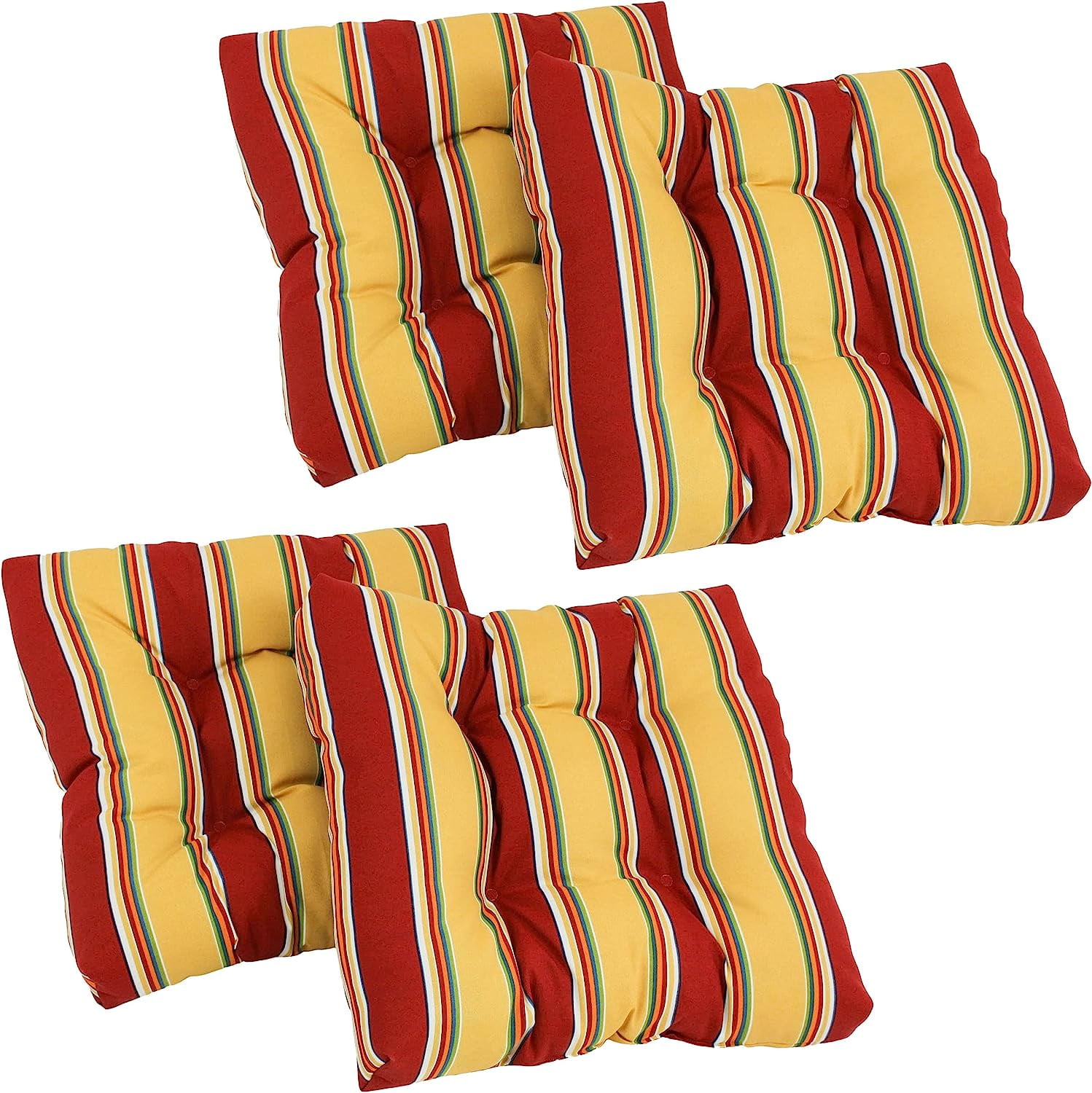 Outdoor 19Inch Square Chair Cushion, 19" X 19", Haliwell Multicolor