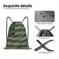 thumbnail image 6 of Kdxio Jungle Green Camo USA Flag Print Drawstring Backpack Bag,Waterproof Draw String Back Sack, Gym Drawstring Bags Swim Bag For Unisex, 6 of 9